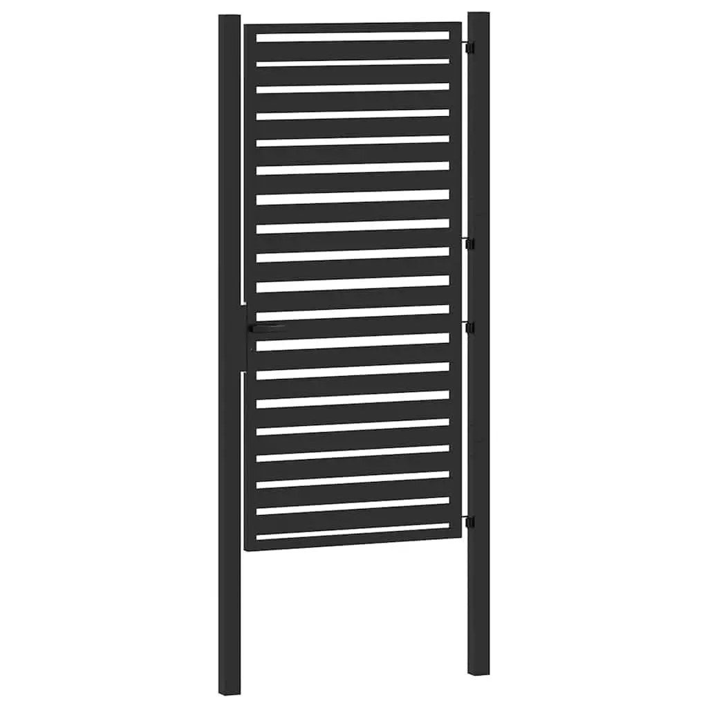 Black Aluminium Garden Gate 100x180cm