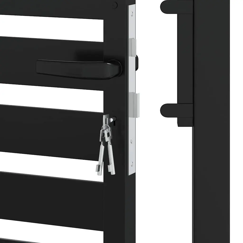 Black Aluminium Garden Gate 100x180cm