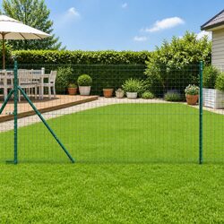 Choose 7 Green Powder-Coated Steel Fence Posts for Your Outdoors
