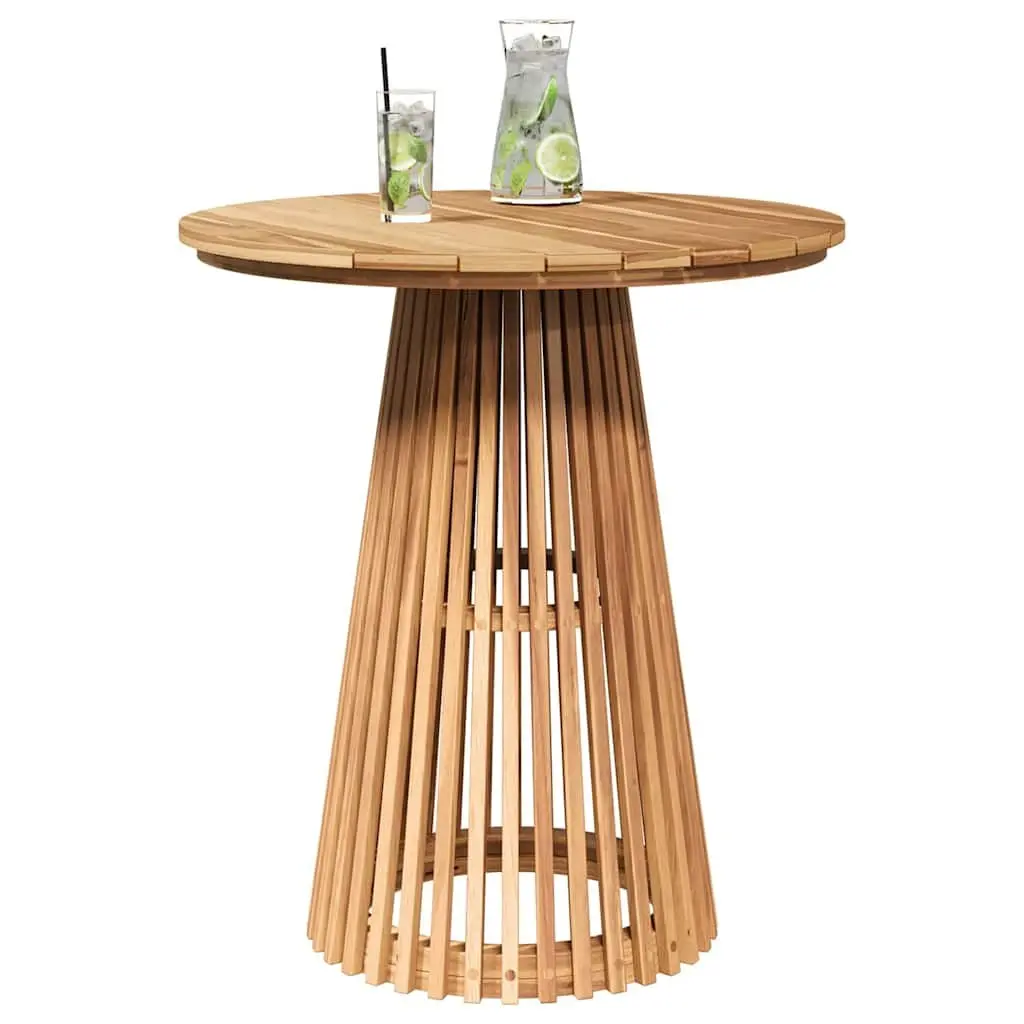 Brown Round Side Table for Outdoor Fun