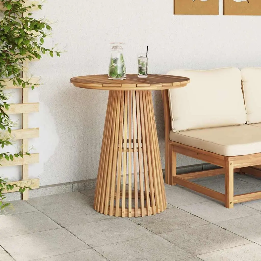Brown Round Side Table for Outdoor Fun
