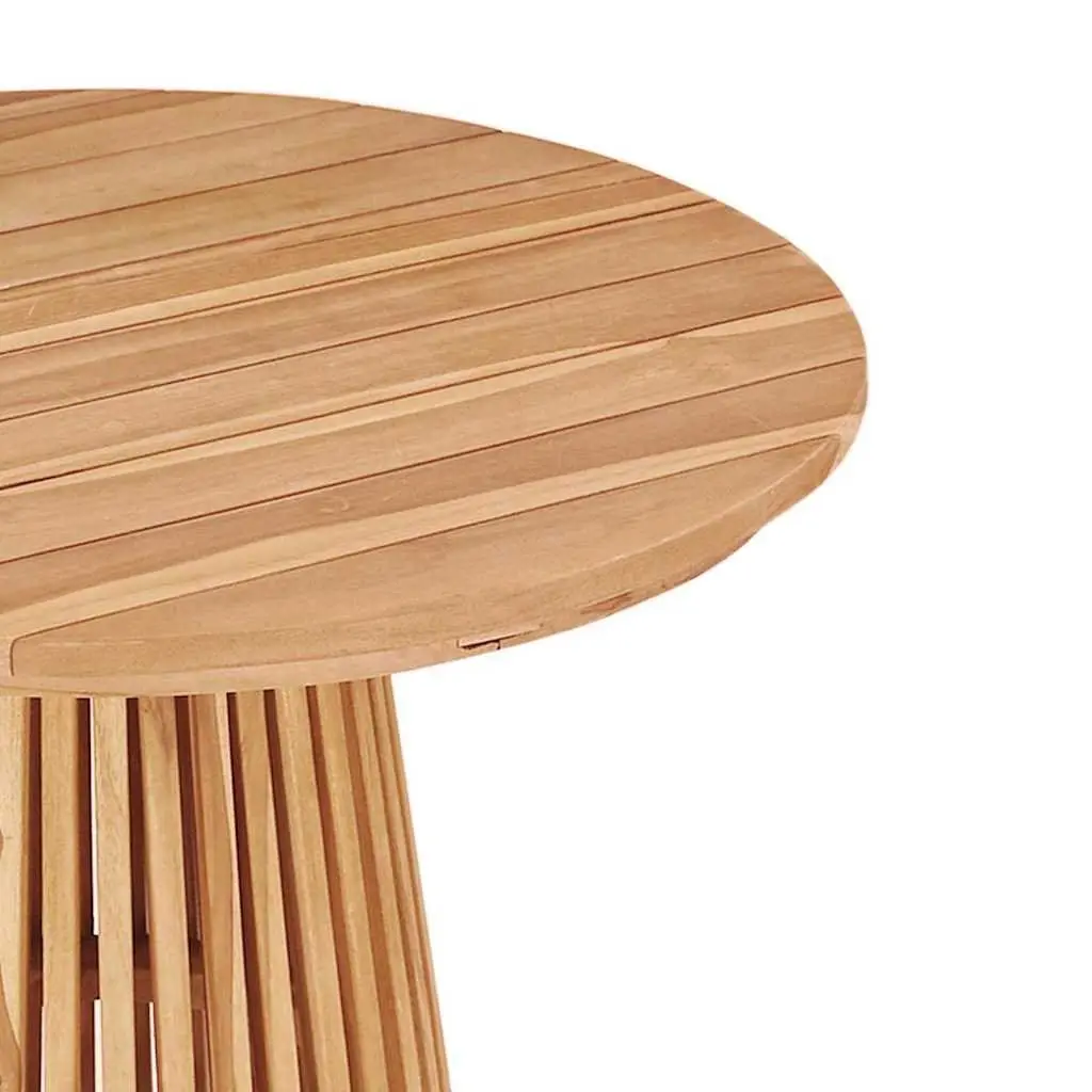 Brown Round Side Table for Outdoor Fun