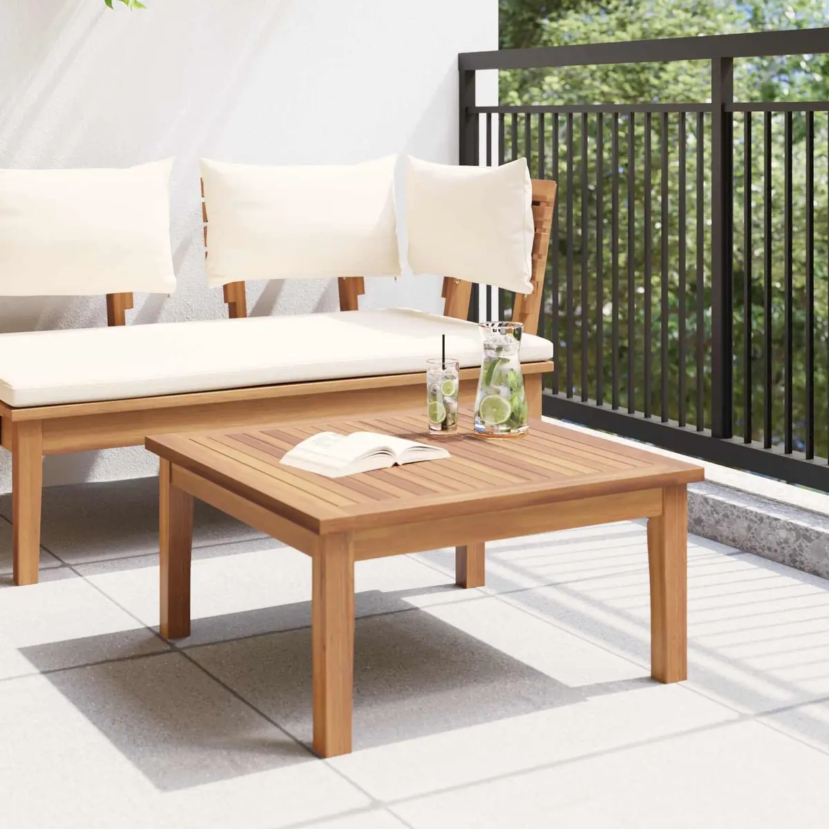 Outdoor Patio Table Made of Teak Wood