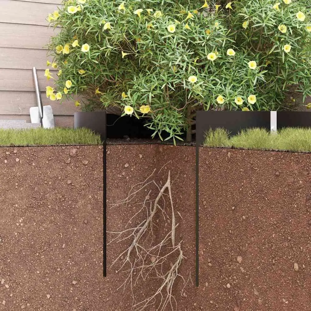 Root Barrier Polyethylene Matte Black 0.7 x 15 m Garden Landscape Weed Control Mat