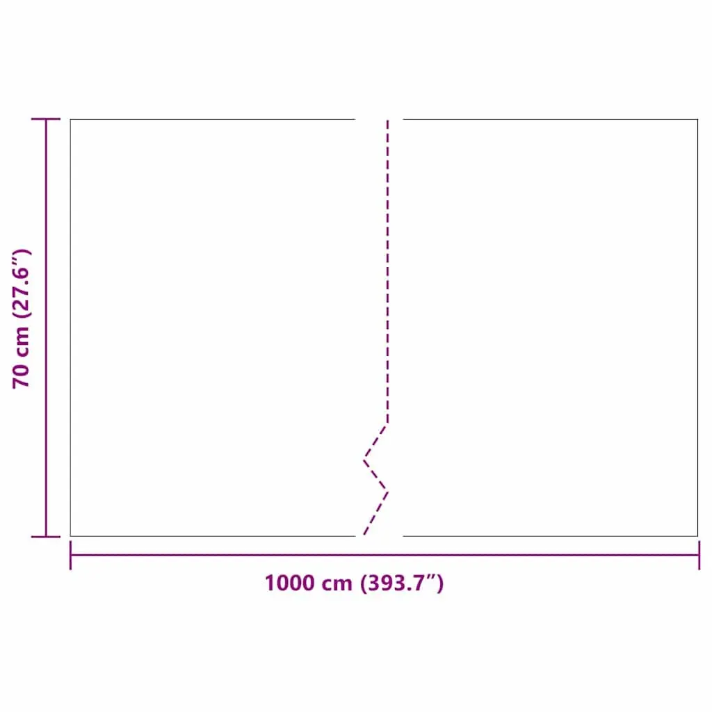 Root Barrier Black 0.7 x 10 m Polyethylene Garden Landscape Weed Control