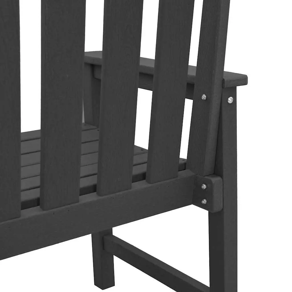 Outdoor Dining Chair Black Modern Garden Seating Patio Furniture Set 2 Pcs