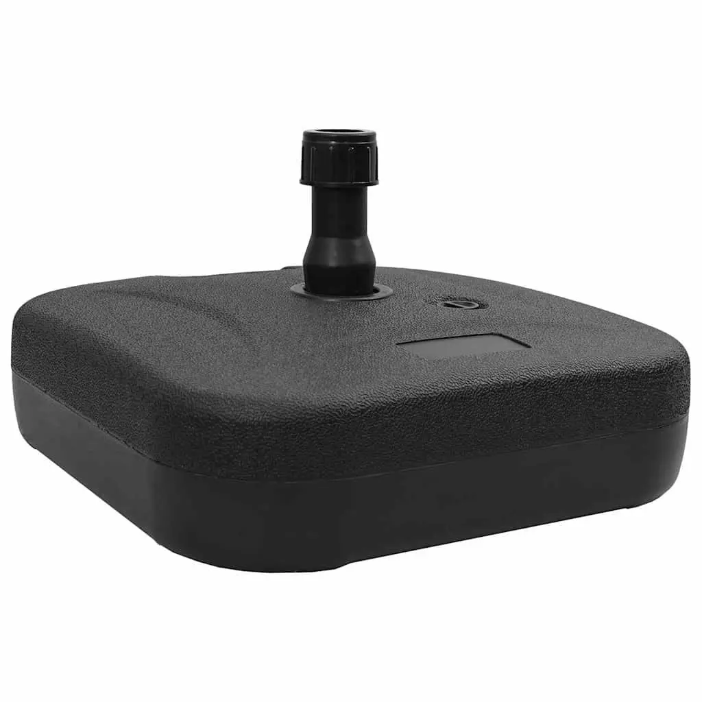 Parasol Base Rectangular Black Outdoor Umbrella Stand Sturdy 45 x 45 x 29.5 cm