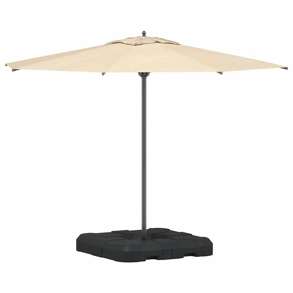 Cantilever Umbrella Base Black Modern Portable 88.5 x 88.5 x 12 cm