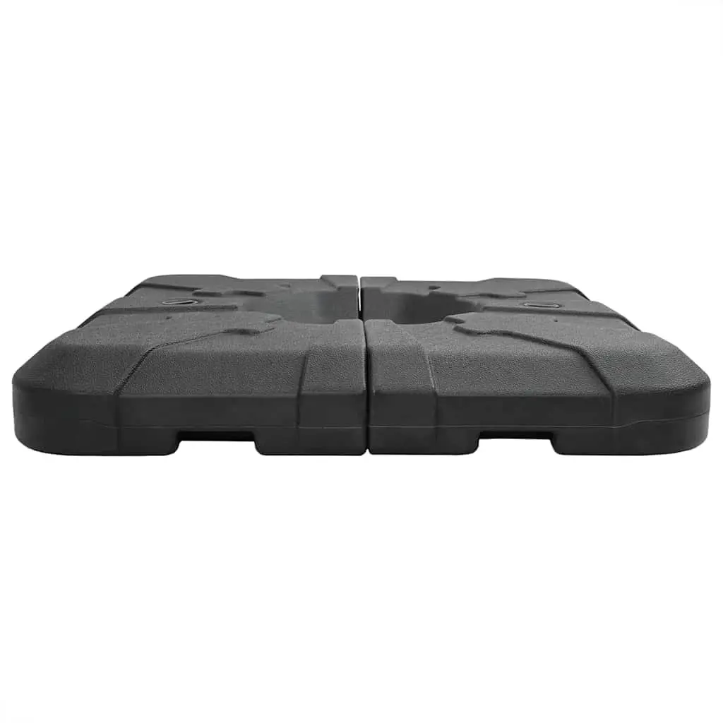 Cantilever Umbrella Base Black Modern Portable 88.5 x 88.5 x 12 cm