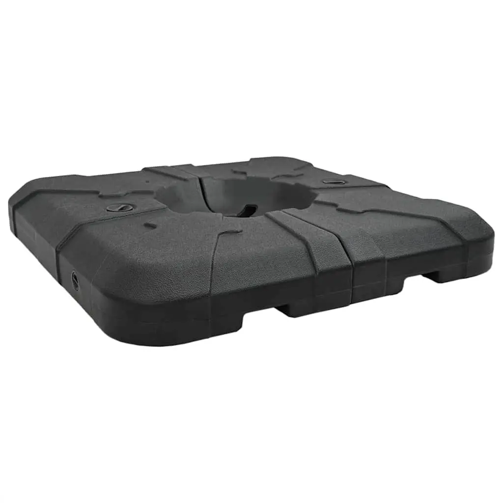Cantilever Umbrella Base Black Modern Portable 88.5 x 88.5 x 12 cm