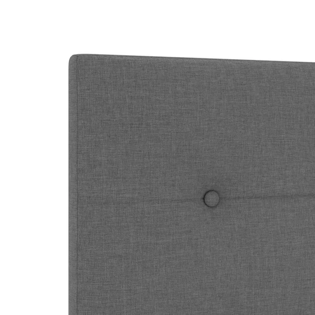 Height-Adjustable Grey Fabric Headboard