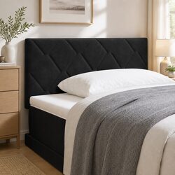 Your Ideal Adjustable Headboard – Black Velvet 100 cm