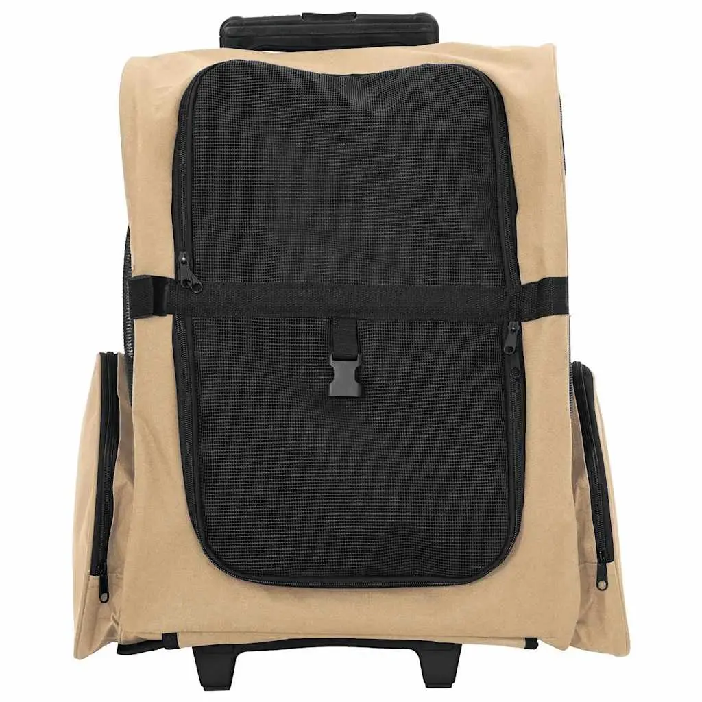 Pet Trolley 3-in-1 Rolling Carrier Backpack Hand Bag Portable for Small Dogs Cats