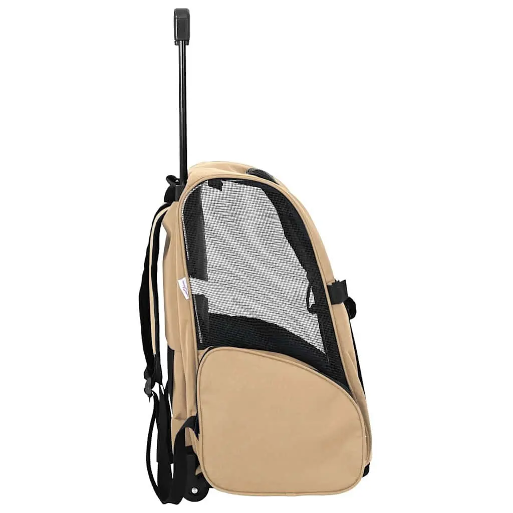 Pet Trolley 3-in-1 Rolling Carrier Backpack Hand Bag Portable for Small Dogs Cats