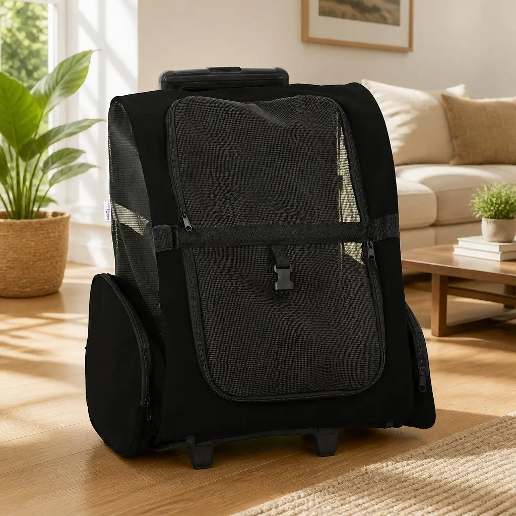 Pet Trolley Backpack for On-the-Go Pet Owners