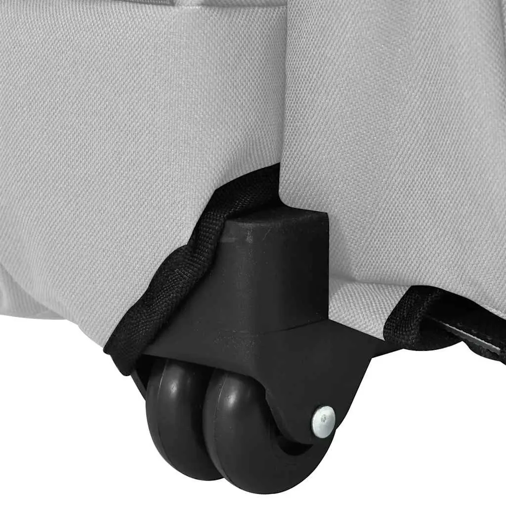 Pet Trolley 3-in-1 Rolling Carrier Backpack Hand Bag Grey Adjustable Handle