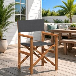 Your New Favorite Outdoor Chair: Grey Folding Director