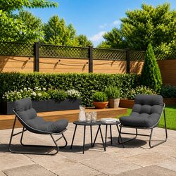 You’ll Love These Black Steel Garden Chairs Set
