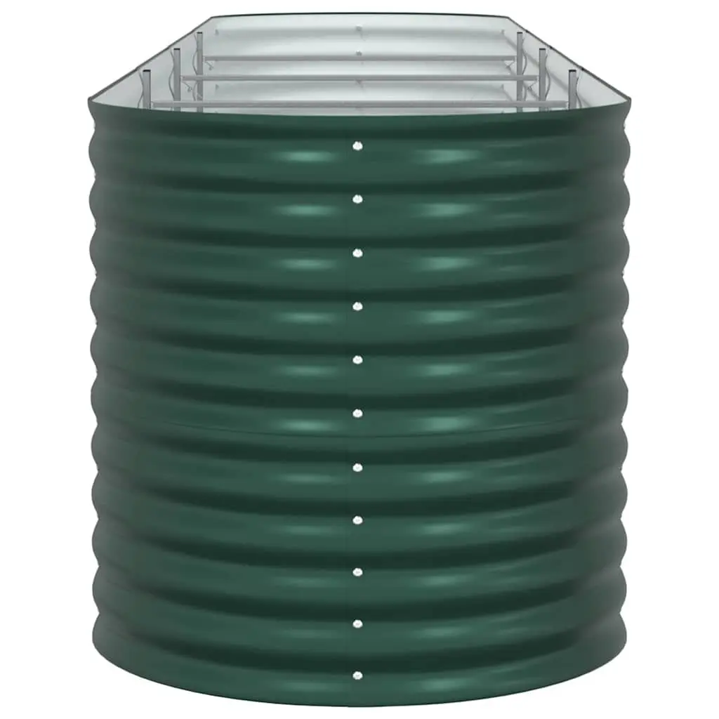 Steel Planter Box Green Modern Minimalist Raised Garden Bed 400x80x81cm