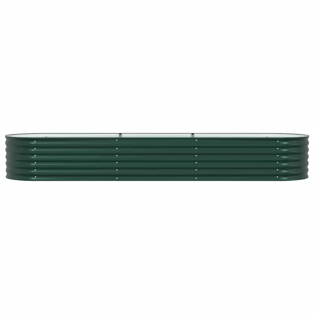 Raised Garden Bed Steel Planter Box Green 320 x 80 x 44 cm Outdoor Gardening