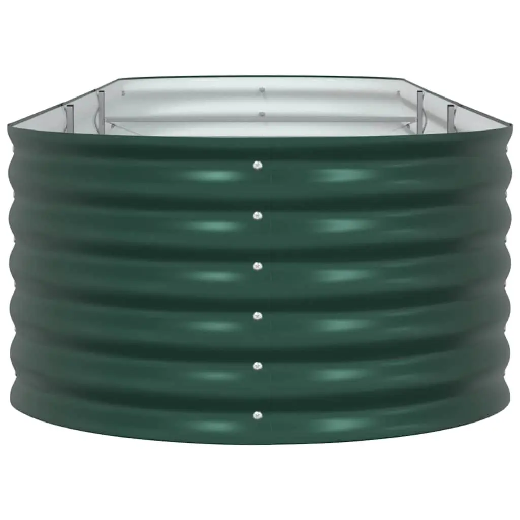 Raised Garden Bed Steel Planter Box Green 320 x 80 x 44 cm Outdoor Gardening