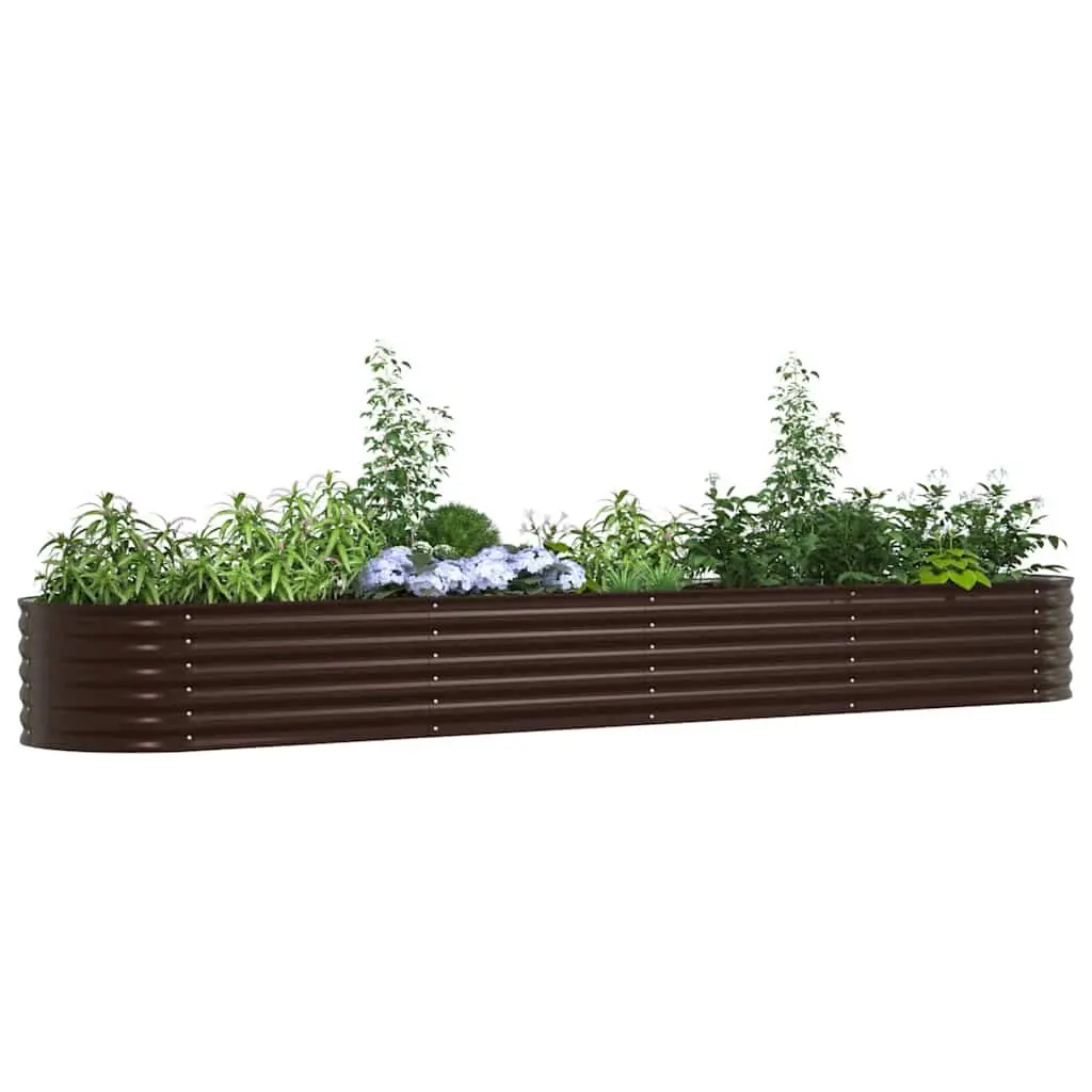 400x80x44cm Brown Raised Bed Planter
