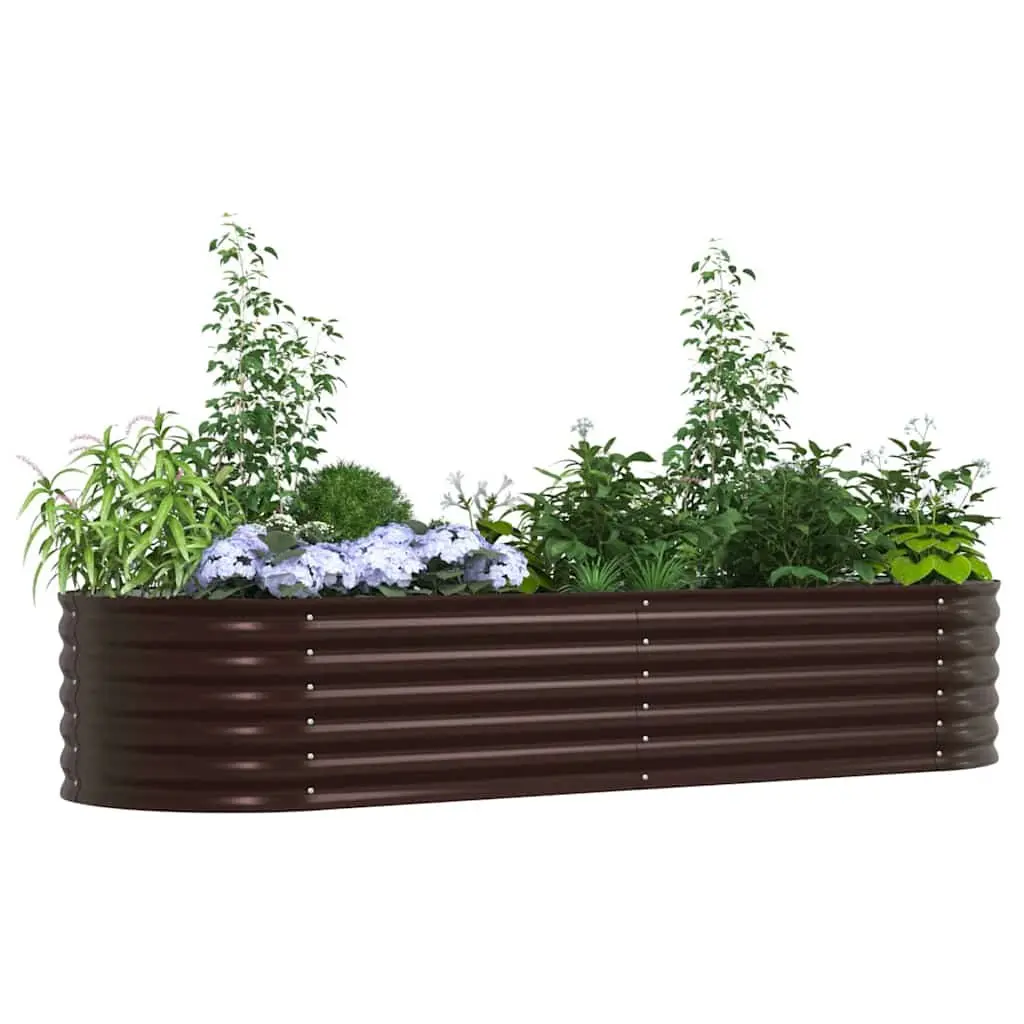 Raised Garden Bed Steel Modern Minimalist 240x80x44cm