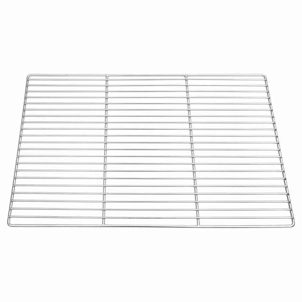Stainless Steel Rectangular Grill Grate 60 x 40 cm Silver Outdoor Cooking