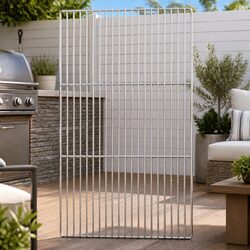 Stainless Steel Rectangular Grill Grate 67 x 40 cm Silver Outdoor Cooking