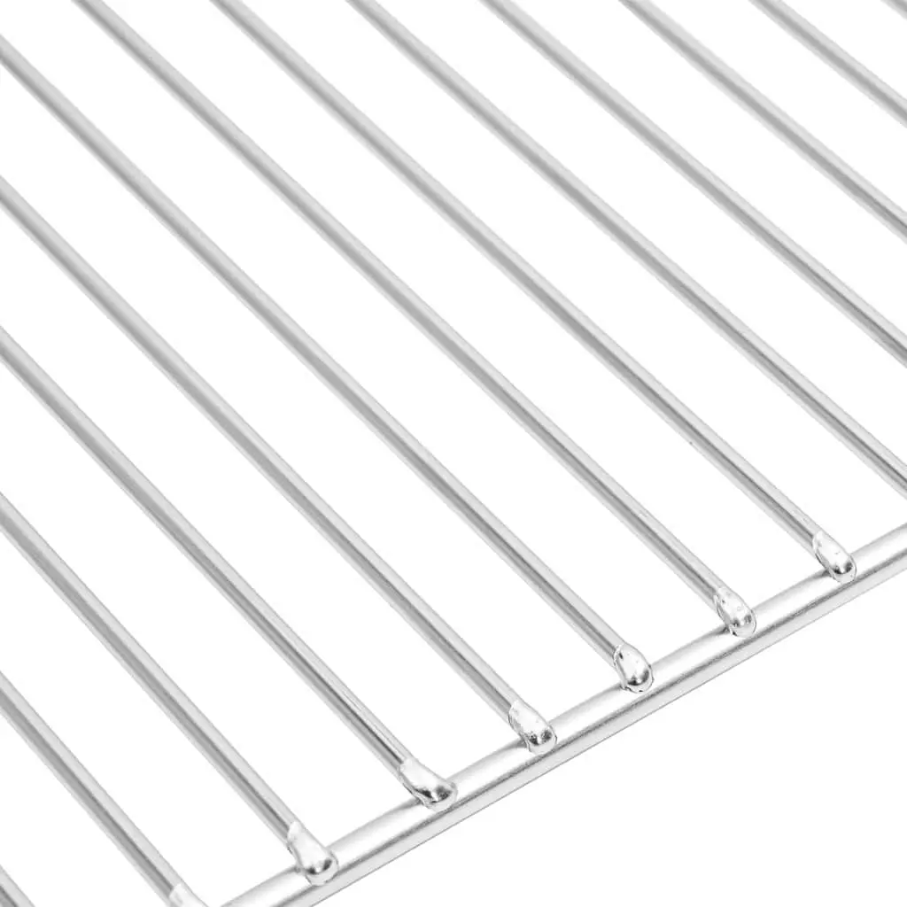 Rectangular Grill Grate Stainless Steel 67 x 40 cm Silver Outdoor Cooking