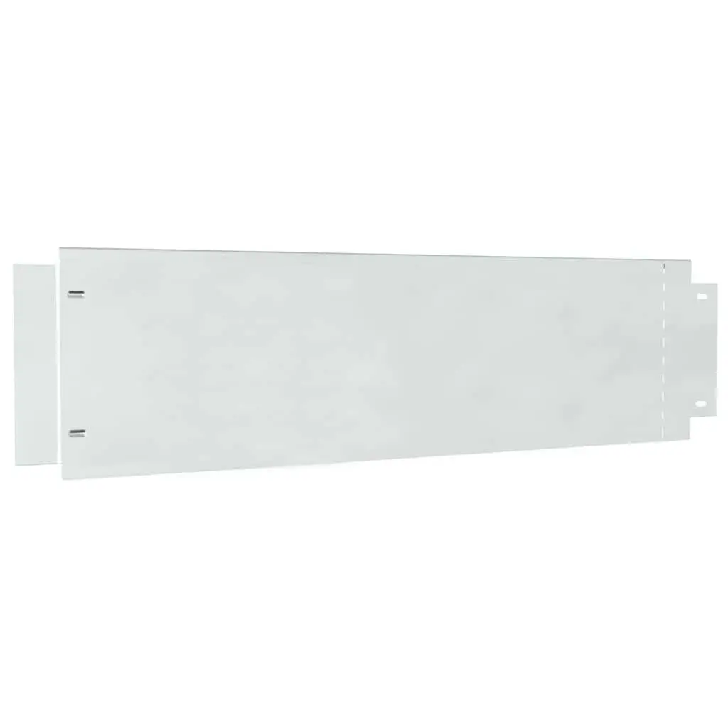 Lawn Edging Galvanised Steel Silver 100cm Outdoor Edging 5 Piece