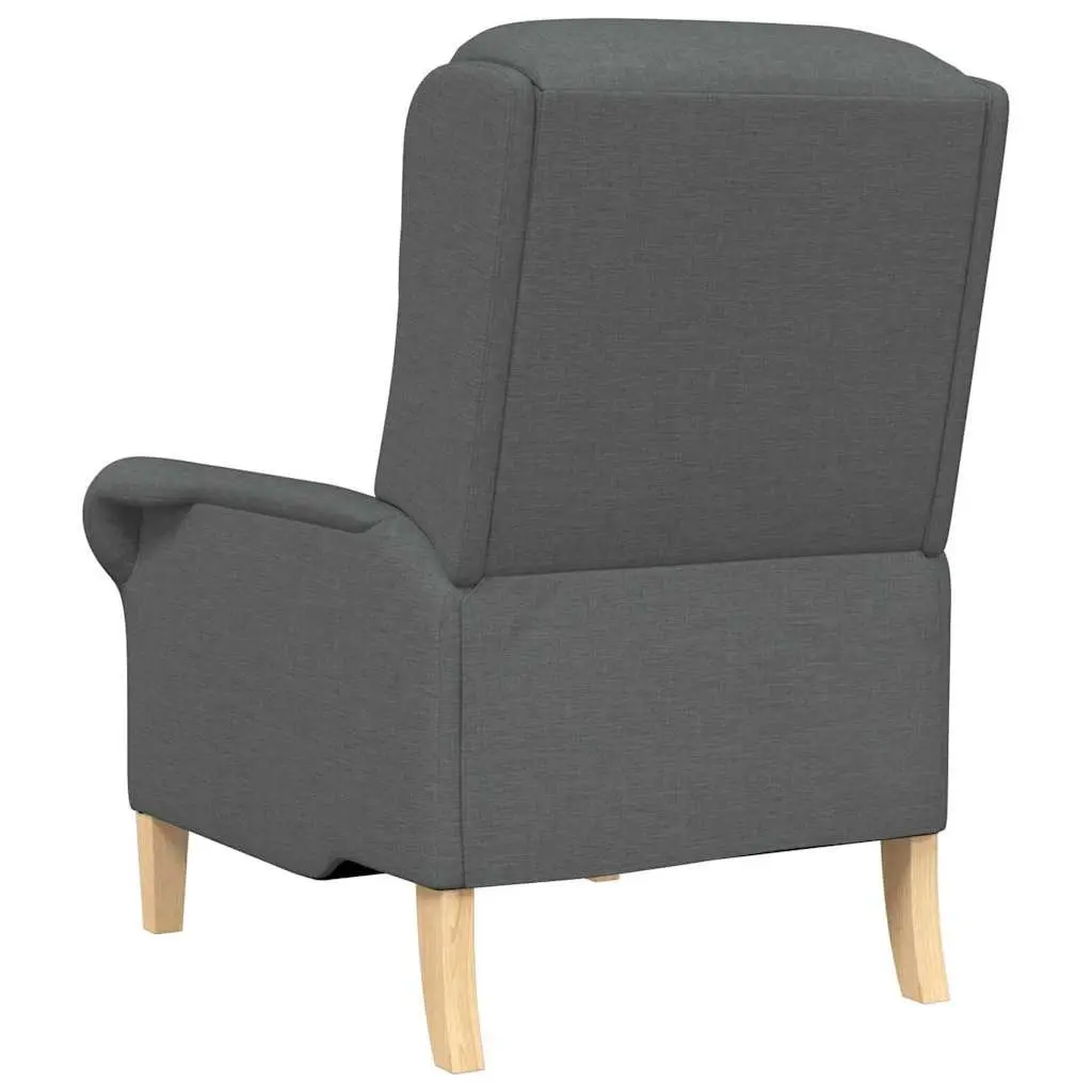 Armchair Grey Fabric Modern Contemporary Size