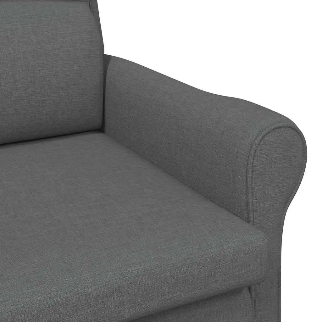 Armchair Grey Fabric Modern Contemporary Size