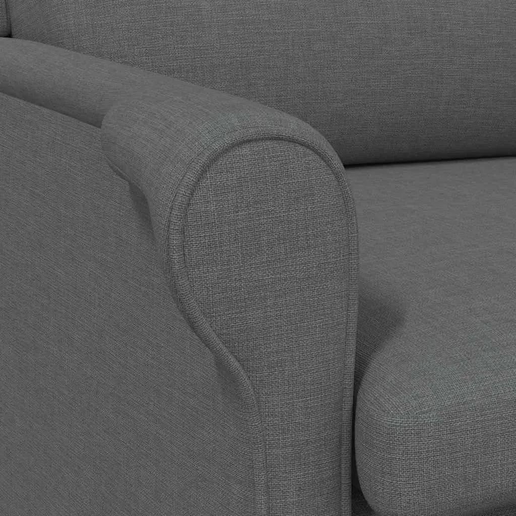Armchair Grey Fabric Modern Contemporary Size