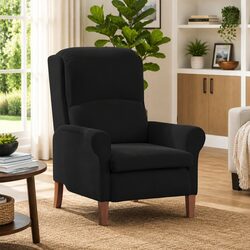 Friendly Black Velvet Armchair for Cozy Spaces
