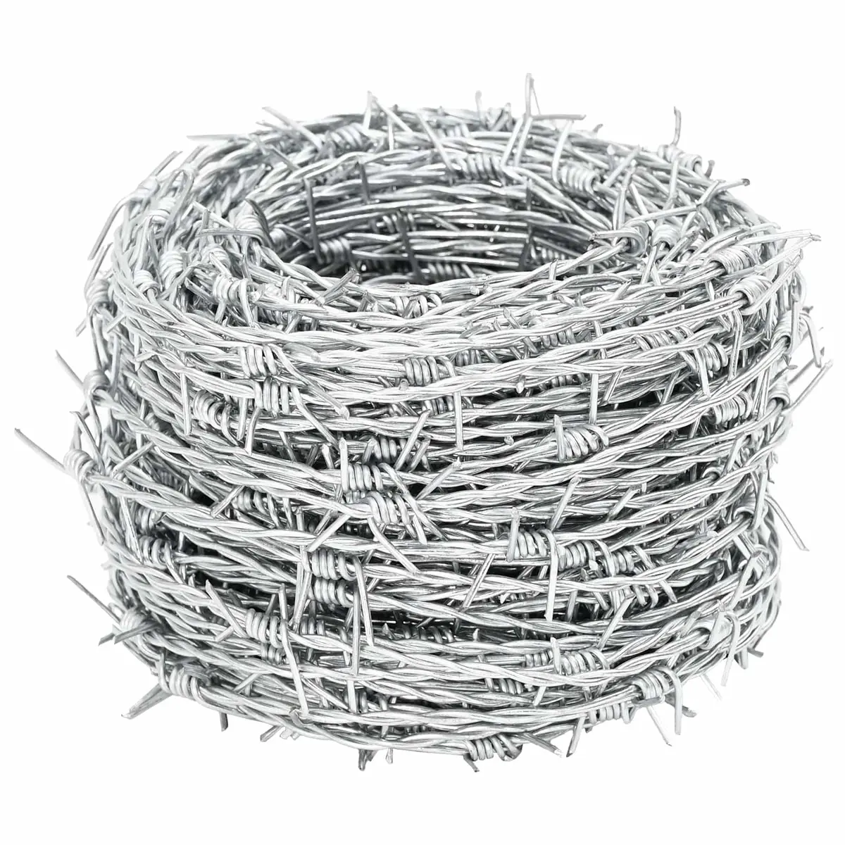 Barbed Wire Heavy-Duty Hot-Dip Galvanised Steel 100m Coil Outdoor Security Fencing