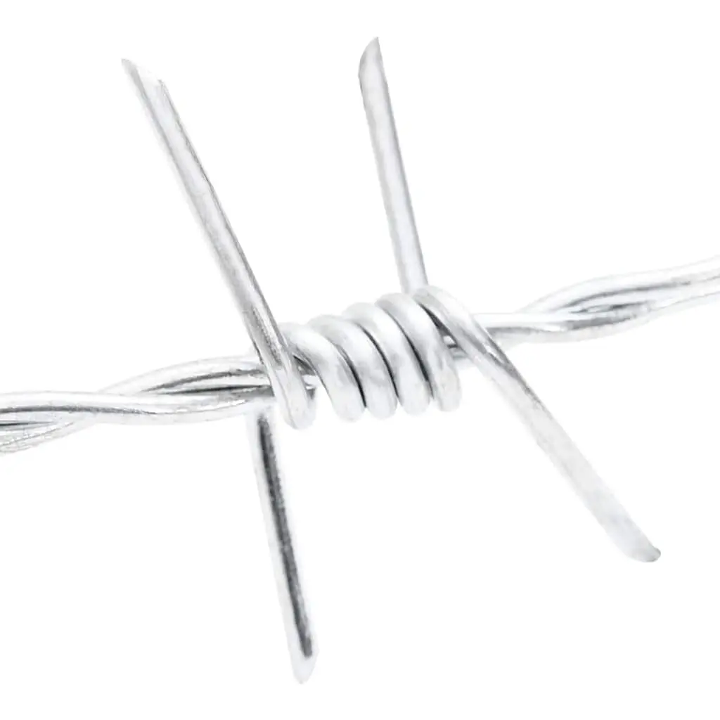 Barbed Wire Heavy-Duty Hot-Dip Galvanised Steel 100m Coil Outdoor Security Fencing
