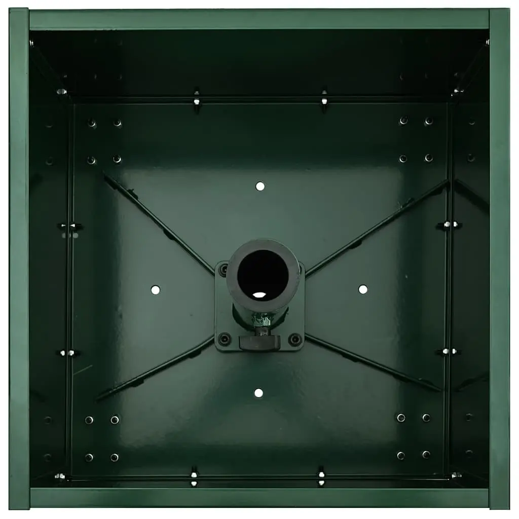 Parasol Base Manual Adjustable 45 x 45 x 45 cm Green Steel Wheeled Umbrella Stand