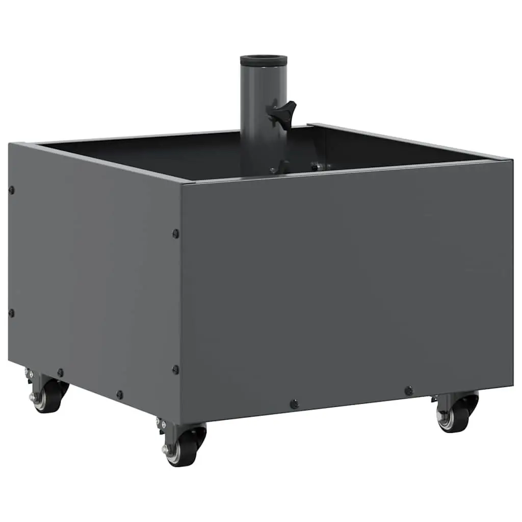 Parasol Base Manual Adjustment Steel Anthracite 45cm