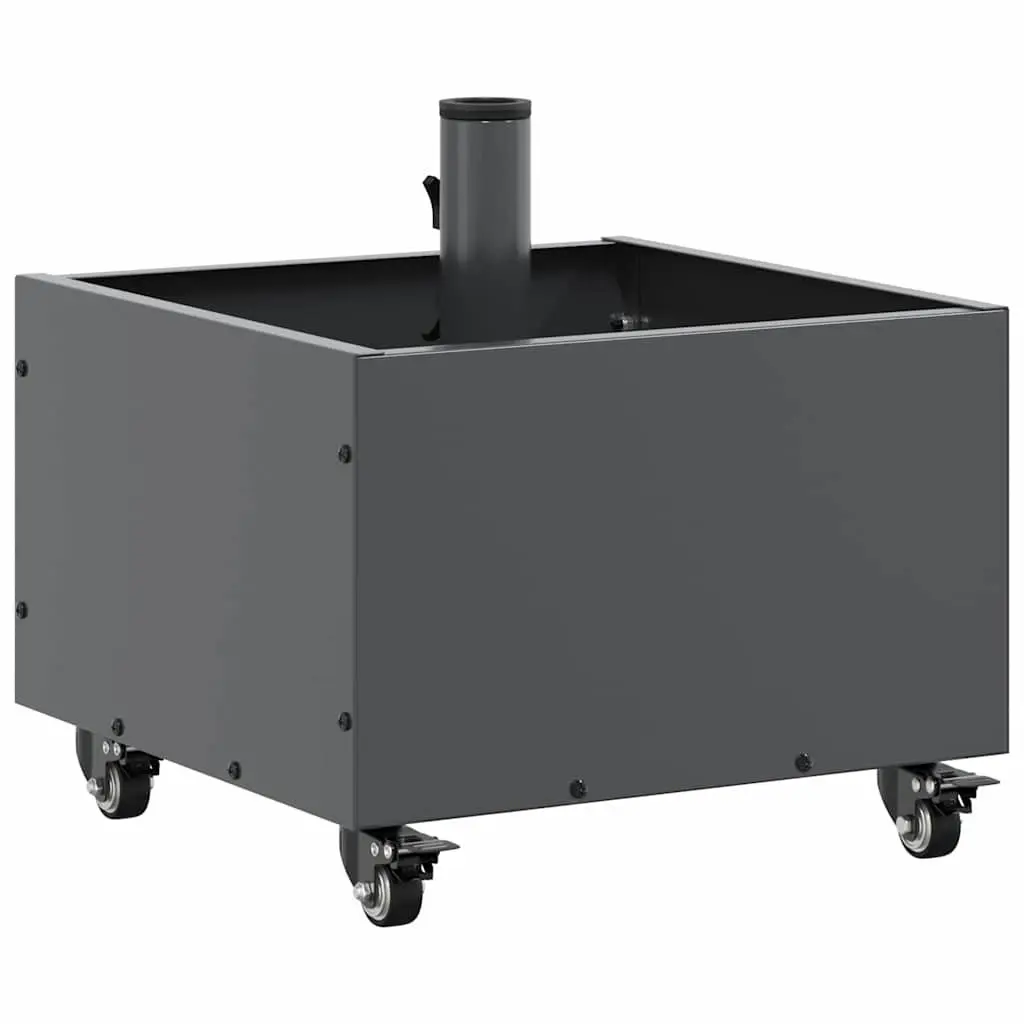 Parasol Base Manual Adjustment Steel Anthracite 45cm