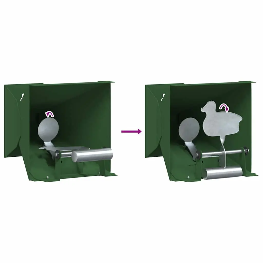 Pellet Trap Steel Compact 14 x 14 x 19 cm Green Indoor Outdoor Shooting Target