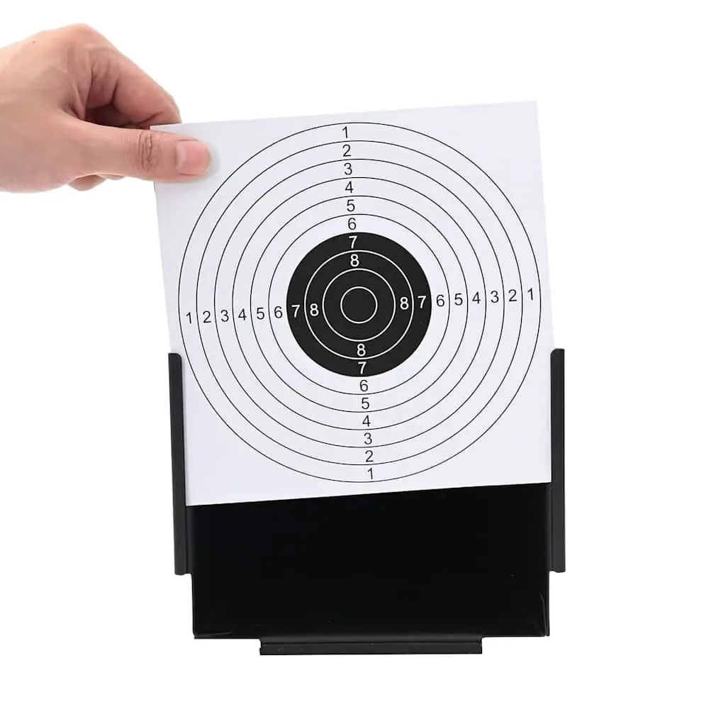 Pellet Trap Shooting Target Compact Black Steel Frame 17.5cm Indoor Outdoor
