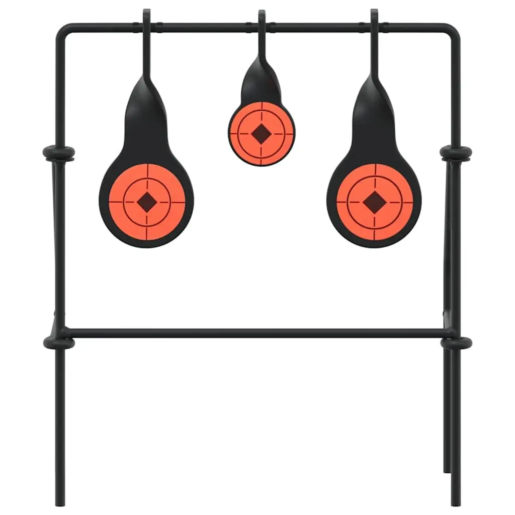 Steel Shooting Target Black Resetting Pellet Trap Indoor Outdoor Range Practice