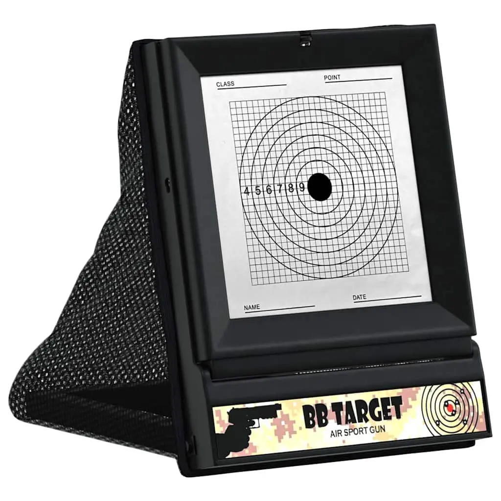 Airsoft Target Compact Durable Black Plastic for Indoor Outdoor Practice Accessory