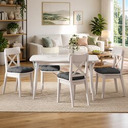 Enhance Your Space with 4 Grey Seat Cushions – 40x40x12 cm