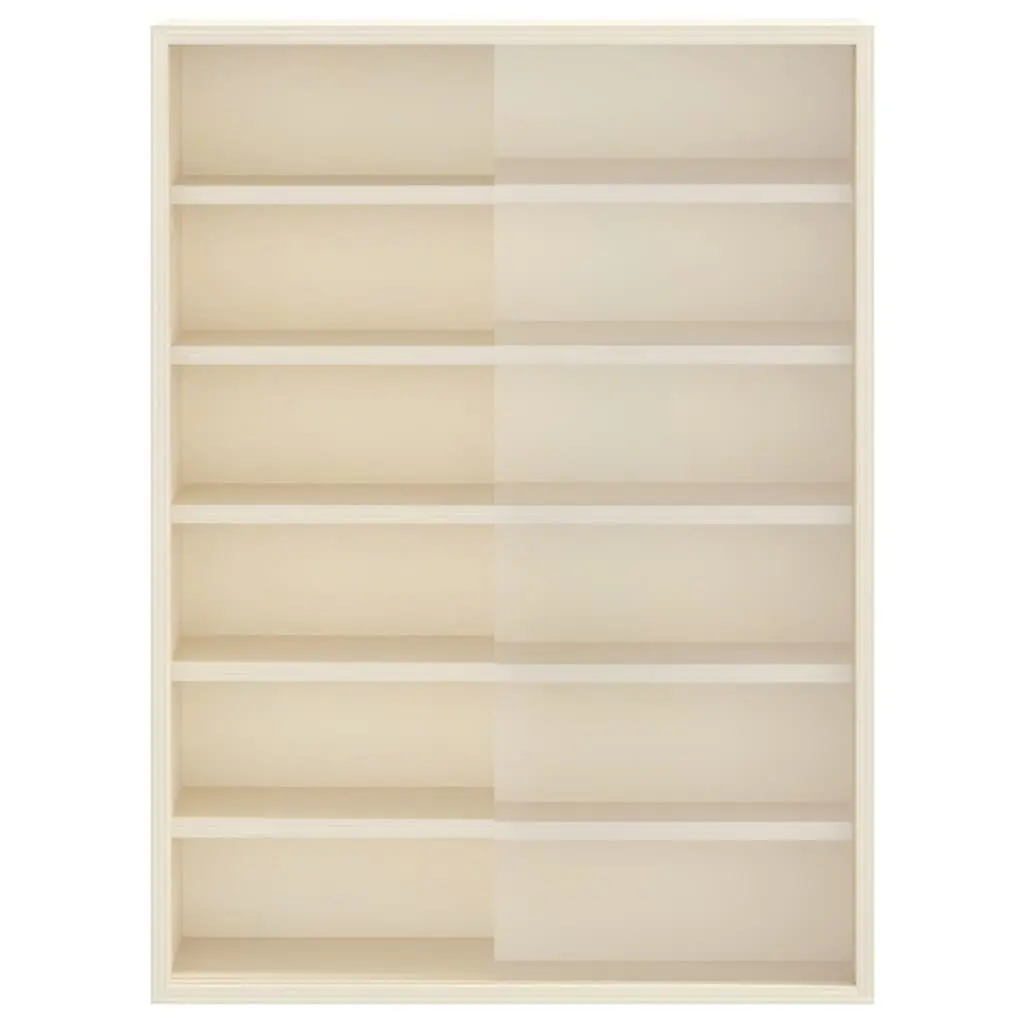 Wall Display Case Beige Wall-Mounted Shelves 40 x 8.5 x 54 cm