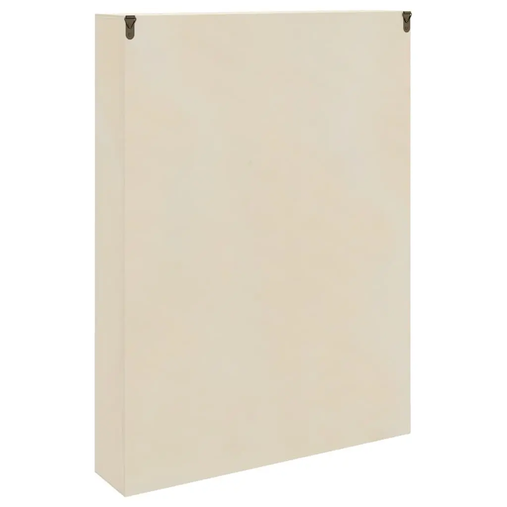Wall Display Case Beige Wall-Mounted Shelves 40 x 8.5 x 54 cm