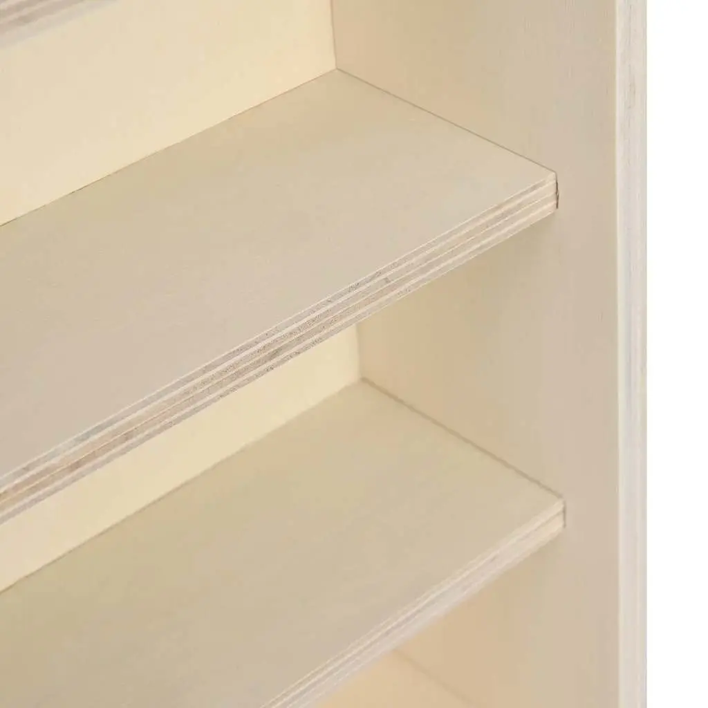 Wall Display Case Beige Wall-Mounted Shelves 40 x 8.5 x 54 cm