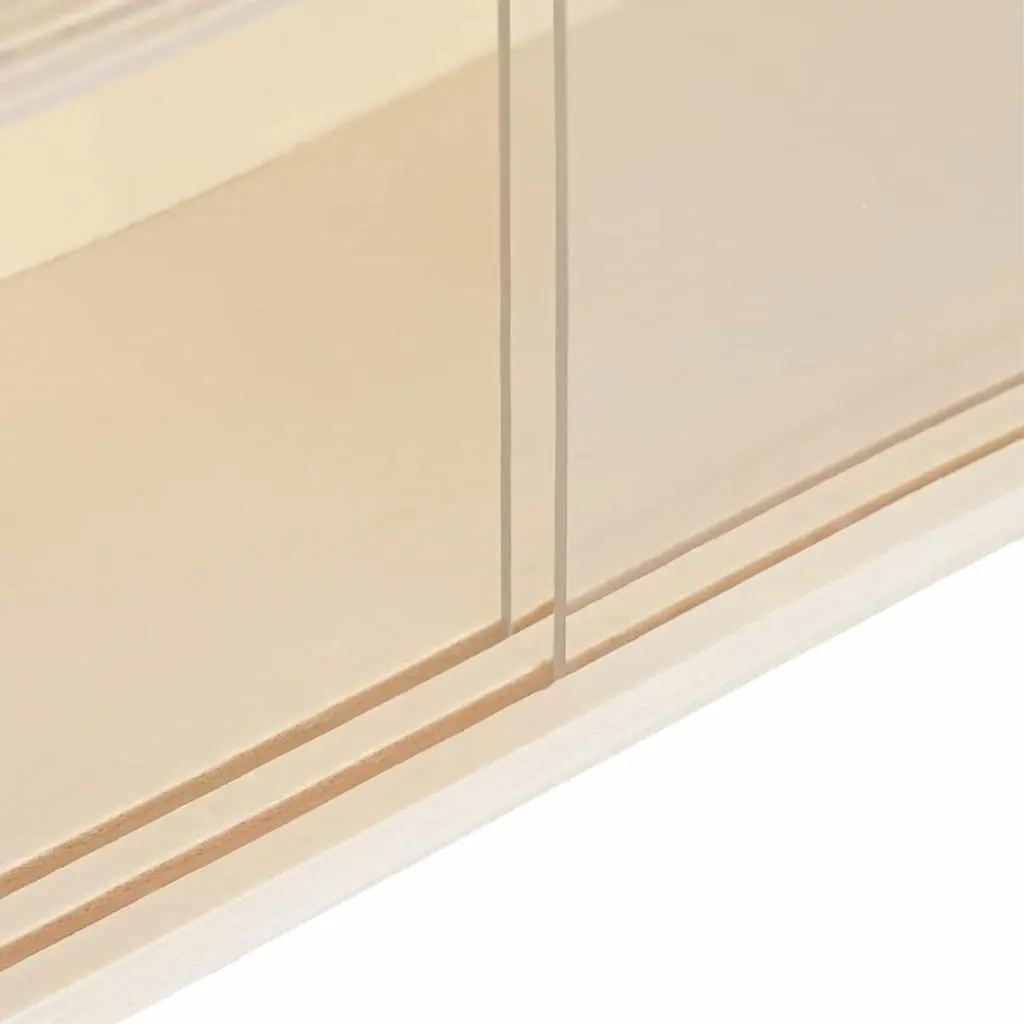 Wall Display Case Beige Wall-Mounted Shelves 40 x 8.5 x 54 cm