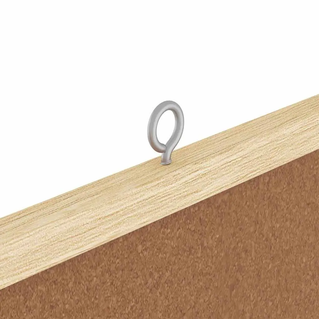 Bulletin Board Folding Square Brown 100x100cm Pine Wood Office Display